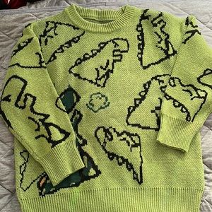 Green Dino sweater